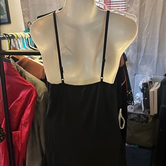 Black Strappy Dress with Gold Accents - Picture 4 of 4